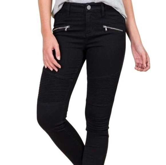 Harper Pants - Black Harper Jeans with Zipper Pockets